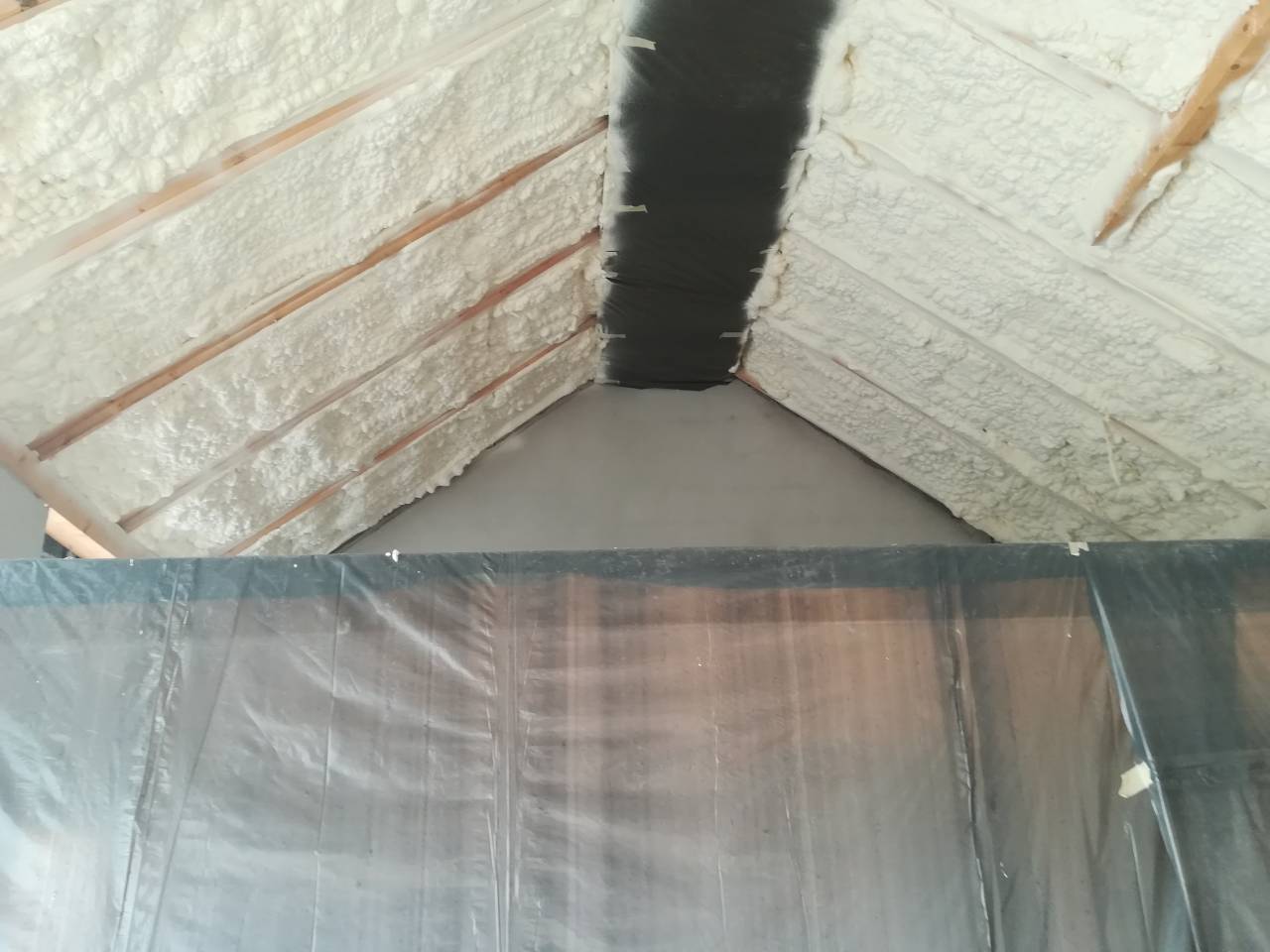 tetőtér purhab hőszigetelés